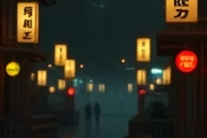 《写字楼二十四层》深夜办公区亮着的最后一盏灯